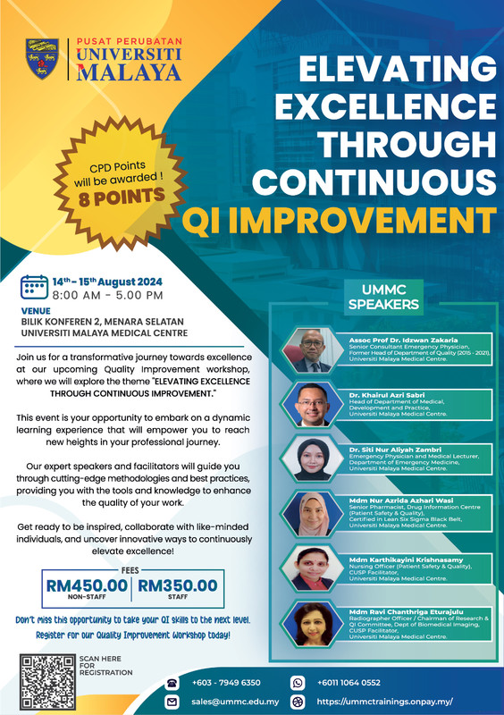 REGISTRATION FORM - 14 - 15 AUGUST 2024: ELEVATING EXCELLENCE THROUGH CONTINUOUS QUALITY IMPROVEMENT
